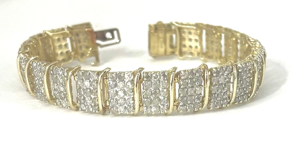 10k 3CTW Diamond Illusion Link Bracelet