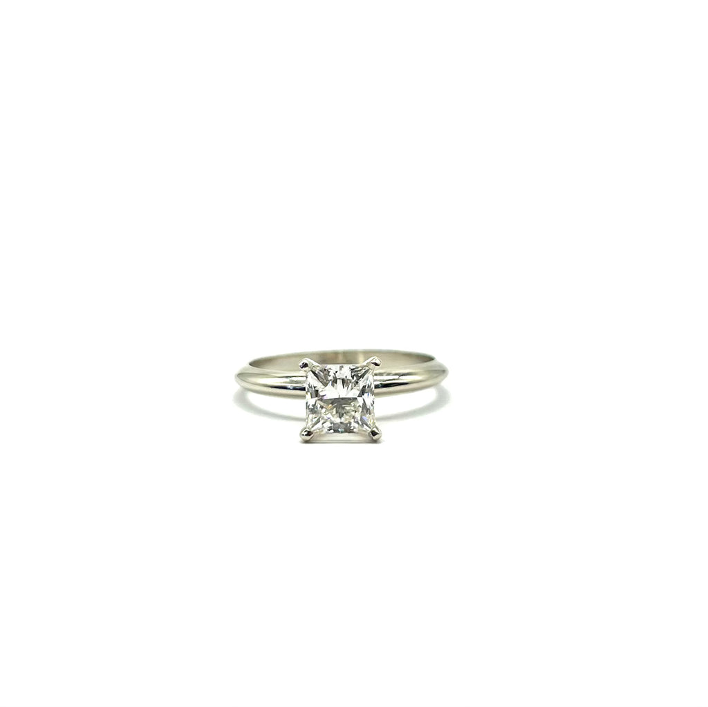 Diamond ring on a white background
