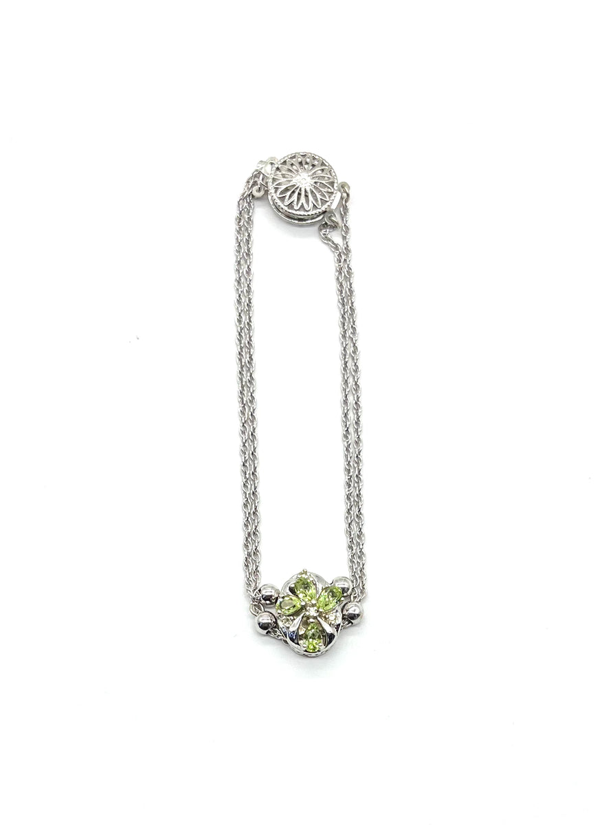 White Gold Slide Bracelet with Peridot Cross Slide – Dick's Pawn Superstore