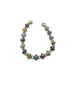 Barbara Bixby .925 Sterling Silver/18K Gold Multicolor Flower Magnetic Bracelet Multicolored floral bracelet on a white background