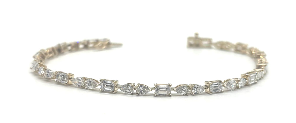 14k 6ctw Lab Diamond Tennis Bracelet