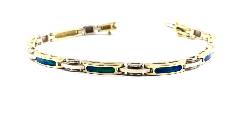 Black Opal Inlay Bracelet flat