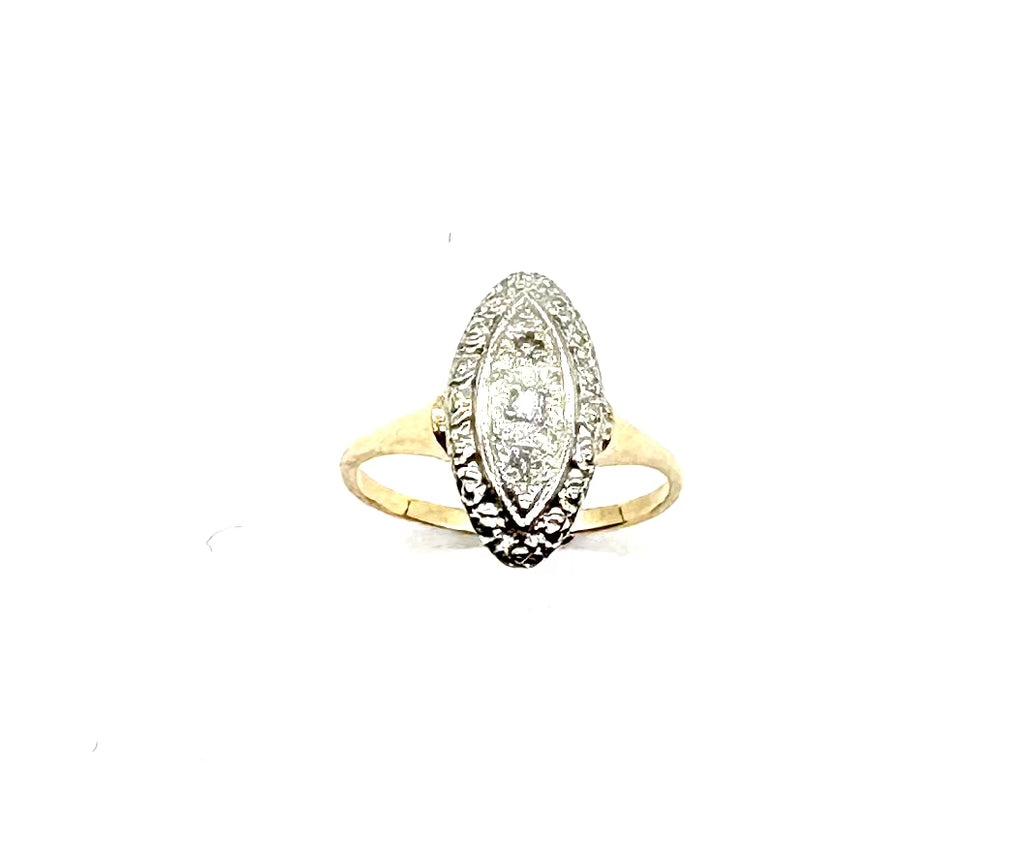 14k Vintage Princess Ring