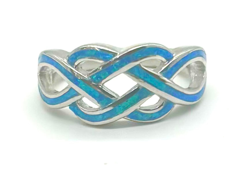 .925 Blue Opal Crossover Band
