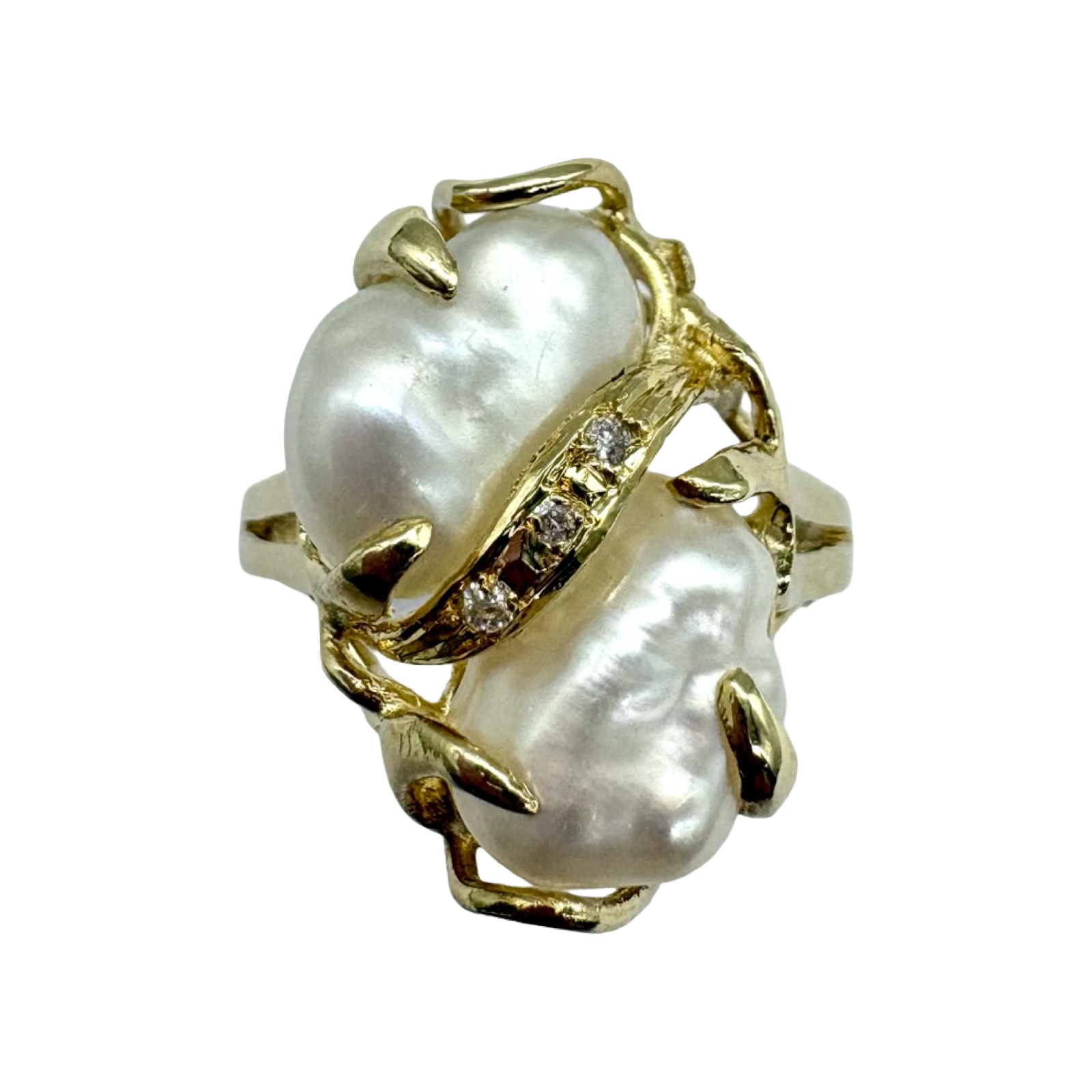Pawn Layaway Jewelry Near Me 14K Yellow Gold Baroque Pearl