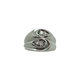 14K White Gold Pear Illusion 1/4CTW Diamond Bypass Ring