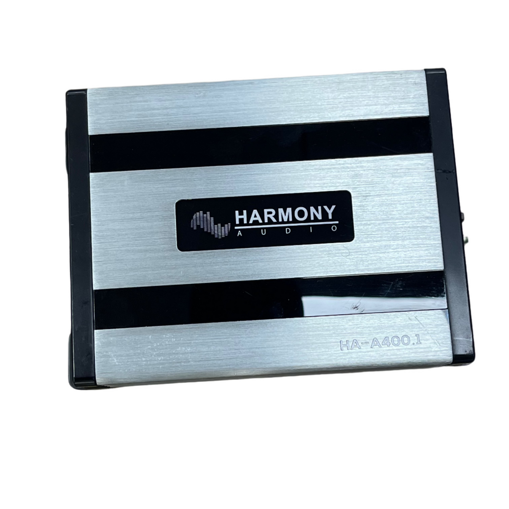 Front view of Harmony Audio HA-A400.1 Mono Class D Amplifier