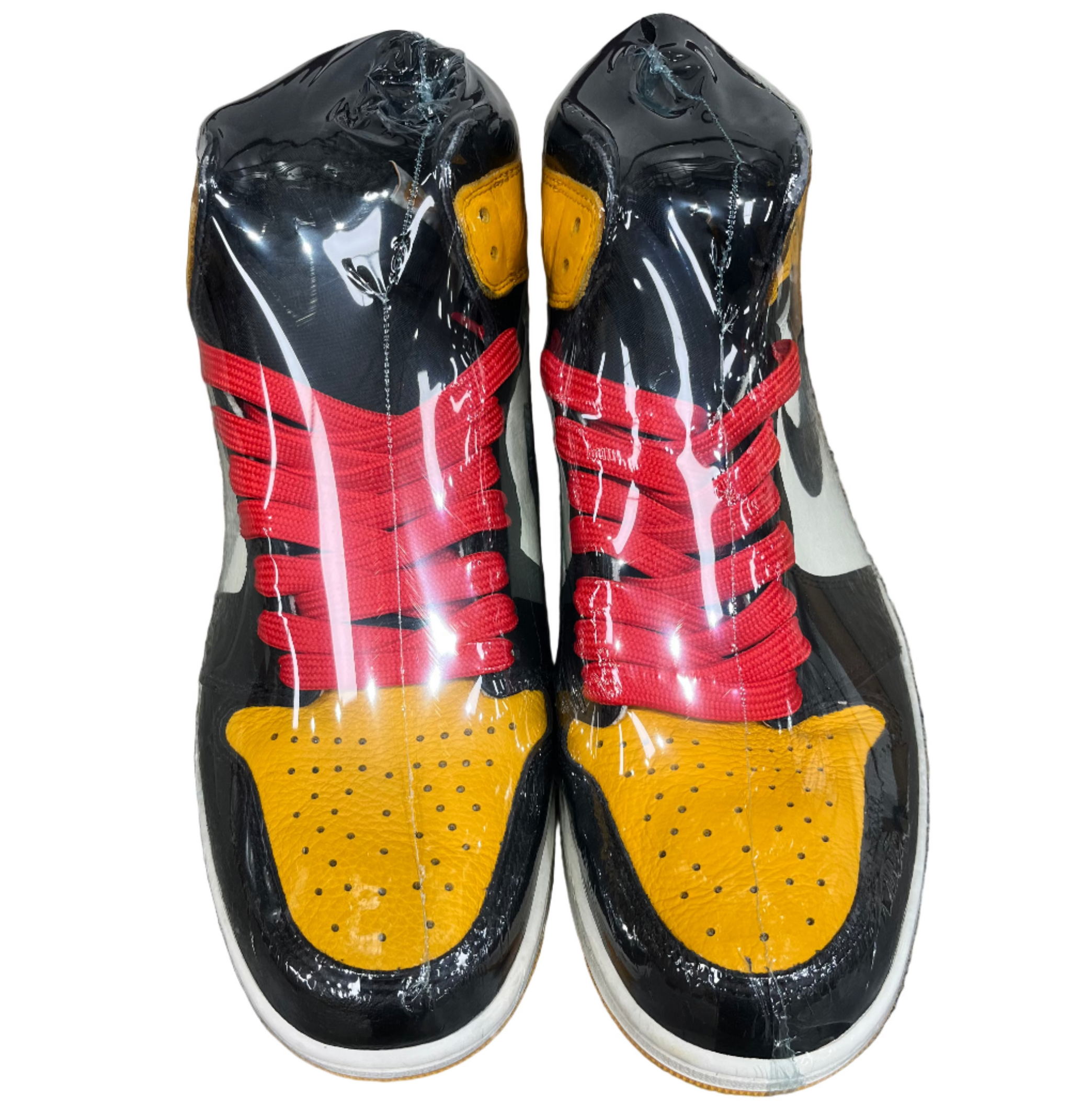 Nike Men\'s High-Top Sneakers Black White Red Yellow Jordan 1 Retro High OG  main image 4