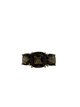 14K Yellow Gold Smokey Topaz 3 Inline Trellis Ring