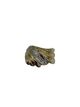 14K Yellow/White Gold 1/4CTW Diamond Ribbed Bypass Ring Gold and silver shell-shaped ring on a white background
