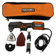RIDGID 4 Amp Oscillating Multi-Tool (R28700) Ridgid oscillating tool set with accessories on a white background
