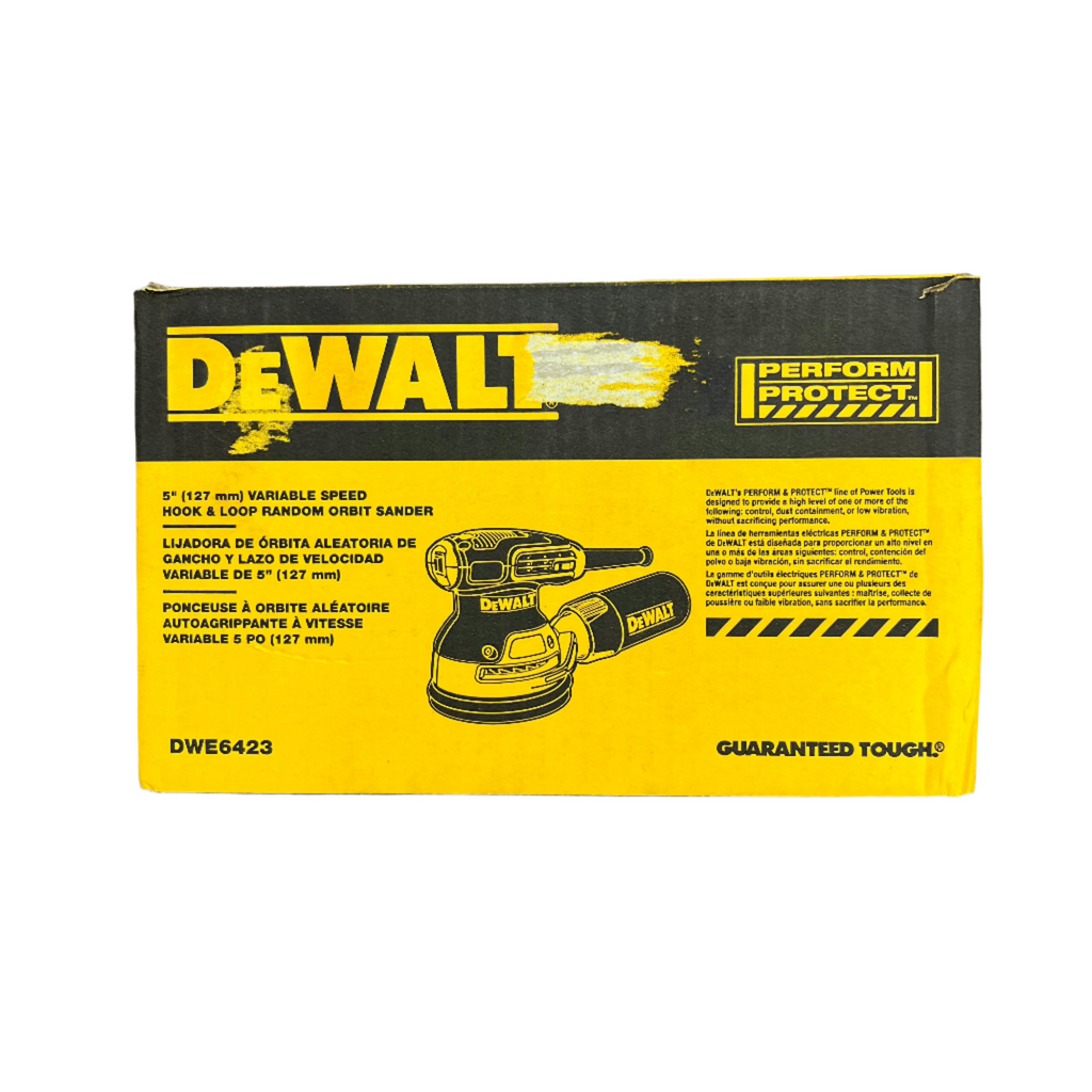 DEWALT Random Orbit Sander (DWE6423) box