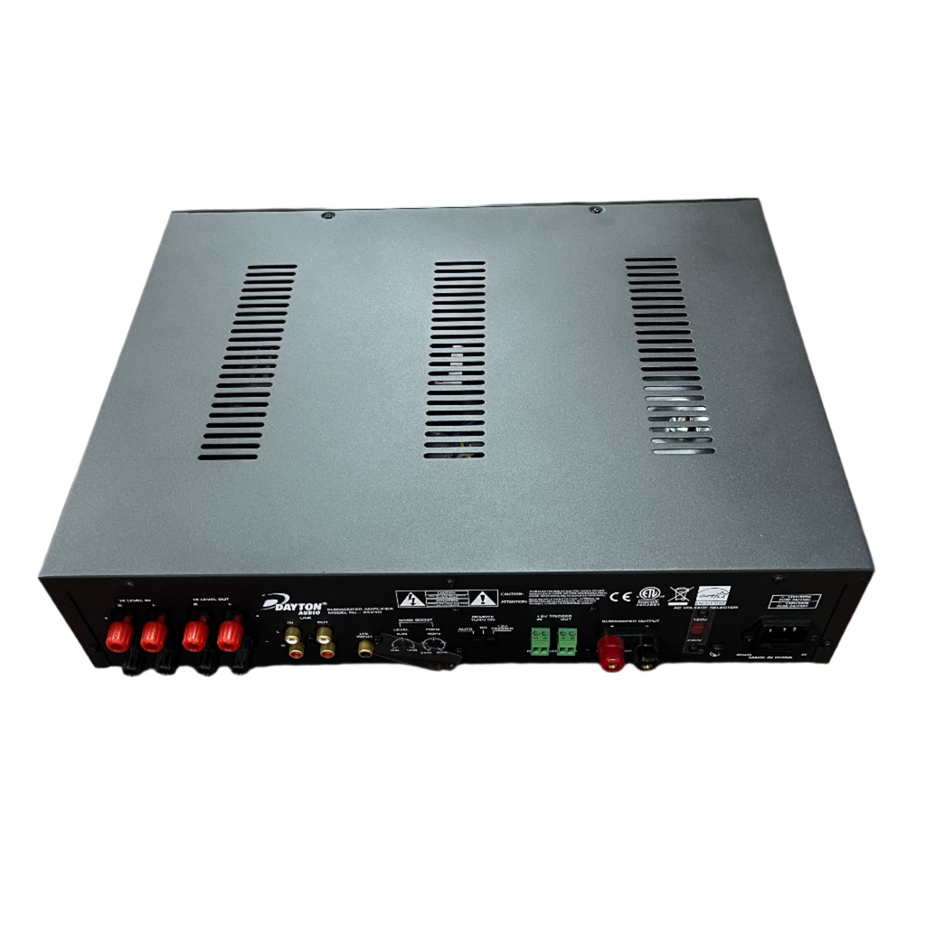 Dayton Audio SA230 230W Subwoofer Amplifier back