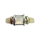 14K White Gold Square White Opal Diamond Accent 4-Bar Tension Ring Gold ring with a central gemstone and smaller stones on a white background