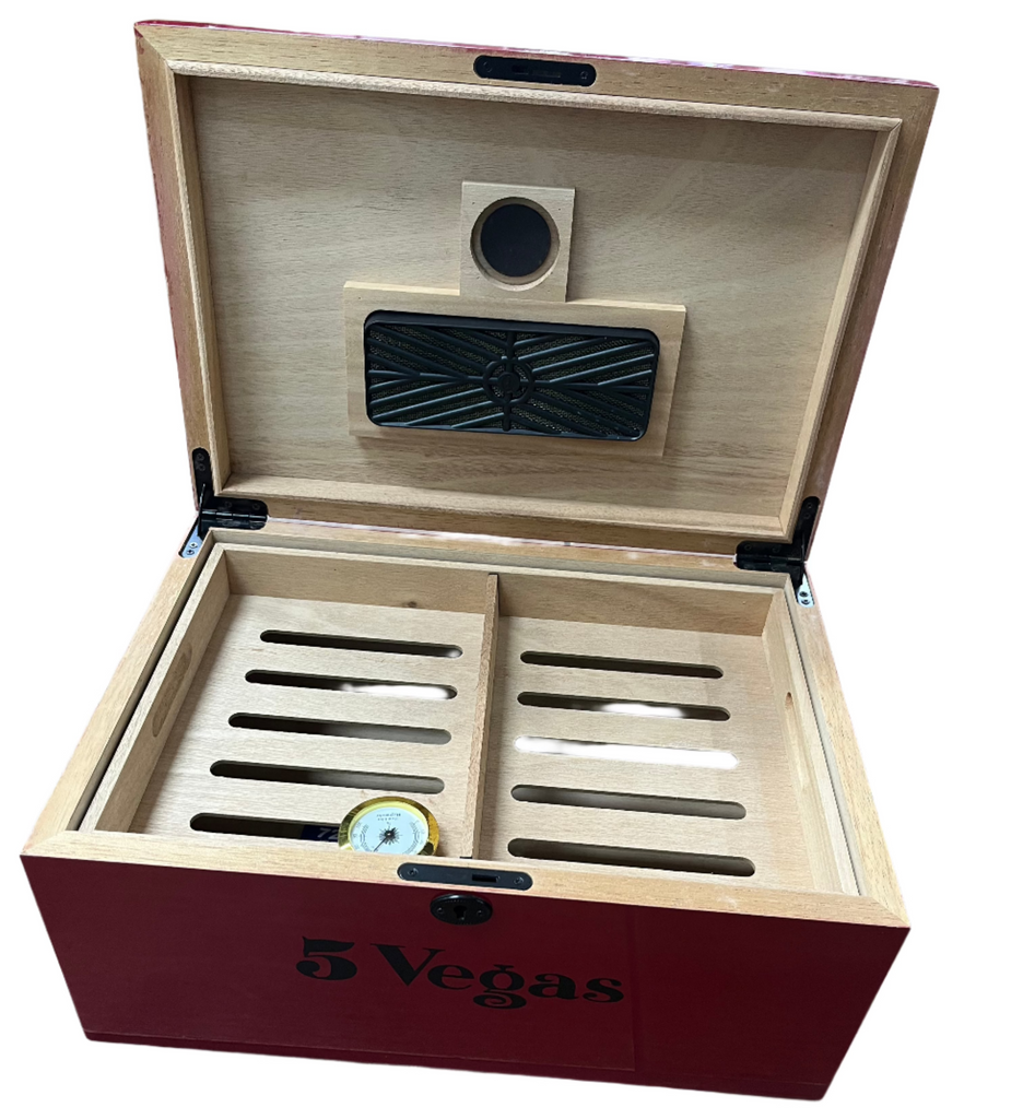 5 Vegas Cigar Humidor open