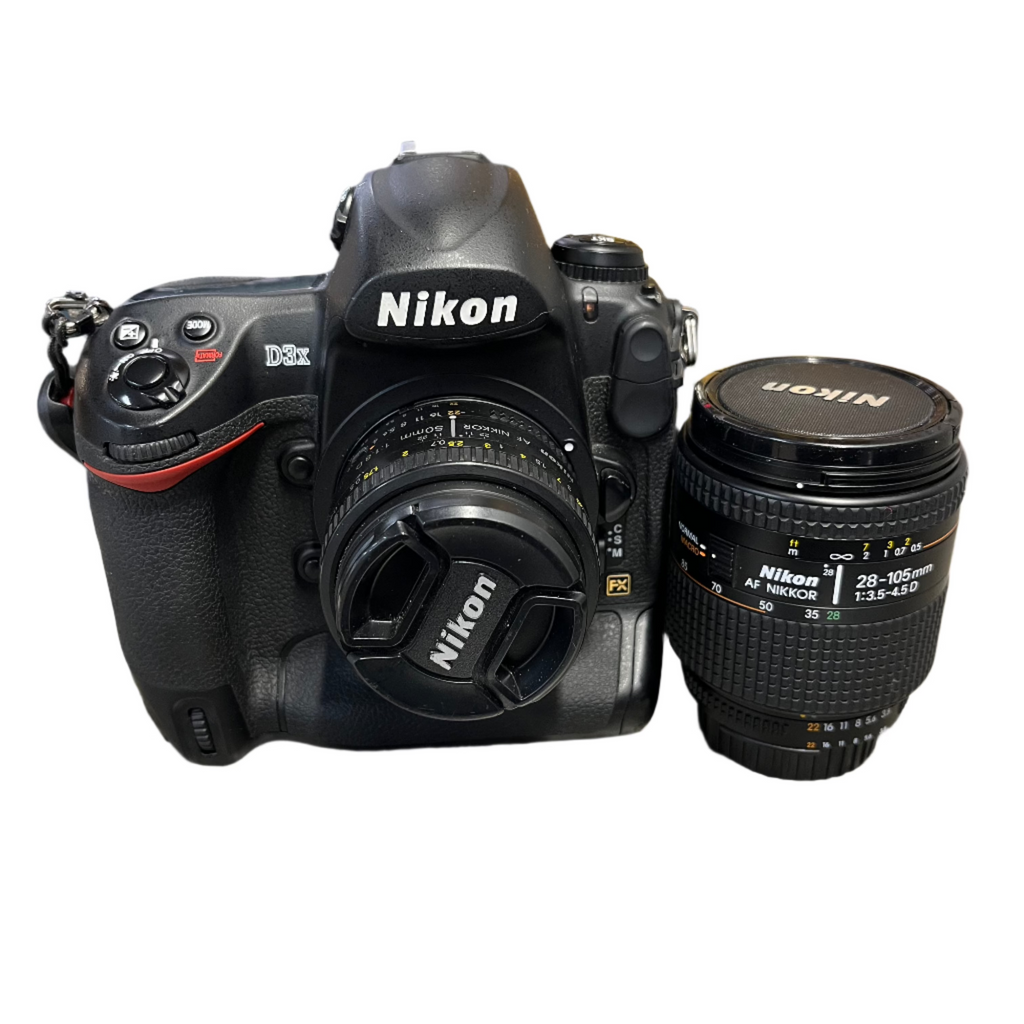 Nikon D3X Camera Lens w/Battery, Charger, and Lens