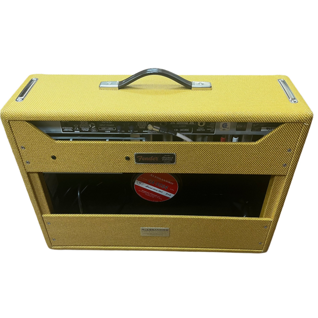 Fender Deluxe Reverb Amp Alessandro Hand Wired Limited Edition back
