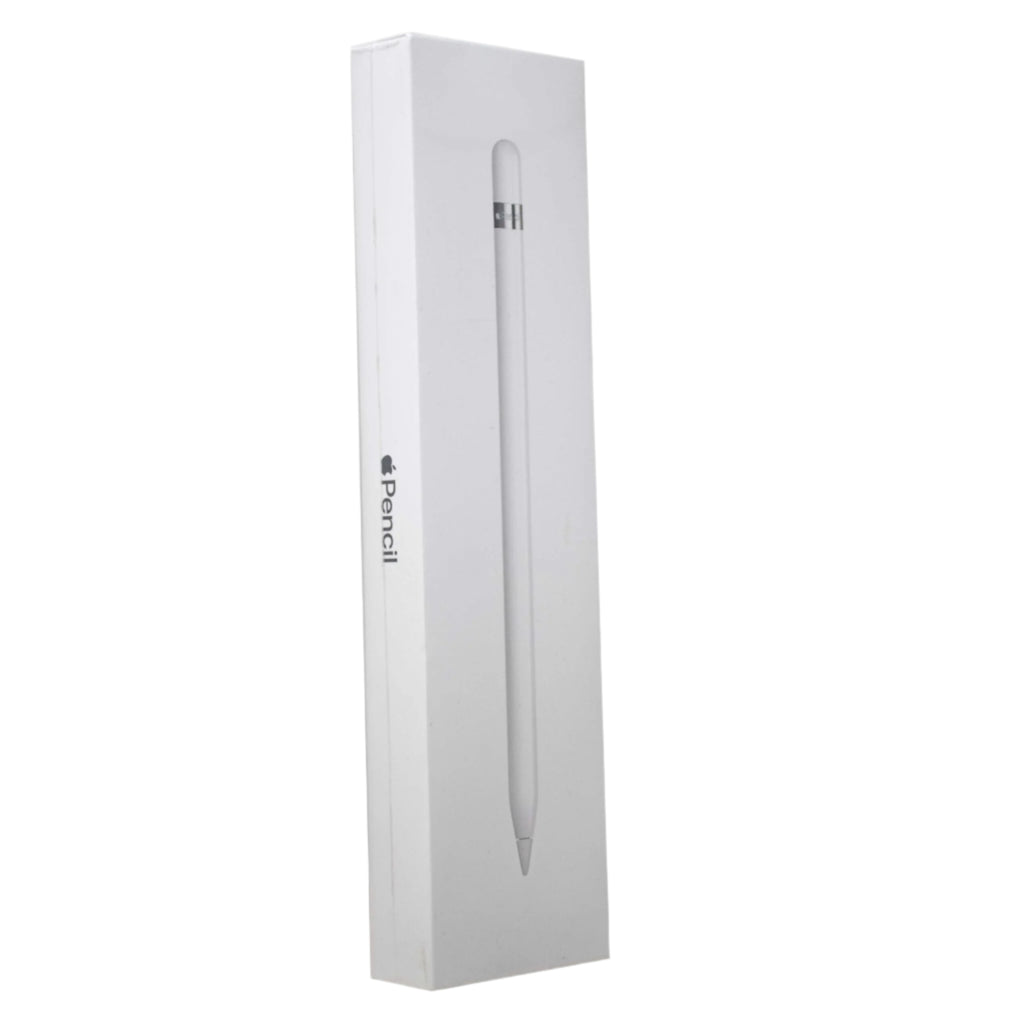 Apple Pencil 1st Generation (MQLY3AM/A) with USB-C adapter, positioned next to a compatible iPad.