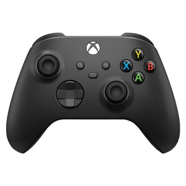 Front view of Microsoft Xbox Wireless Controller in Carbon Black