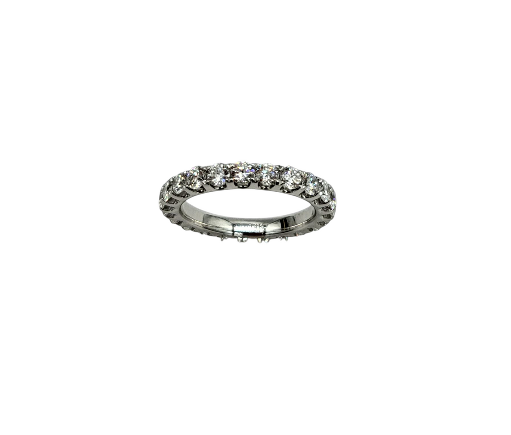 2 Carat Total Weight Lab Diamond Eternity Band hole