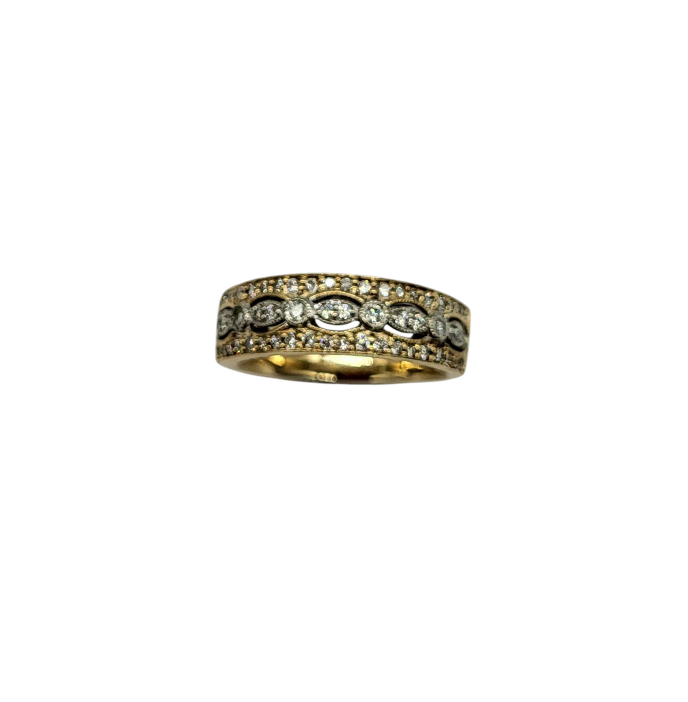 1/2 Carat Total Weight Diamond Band above