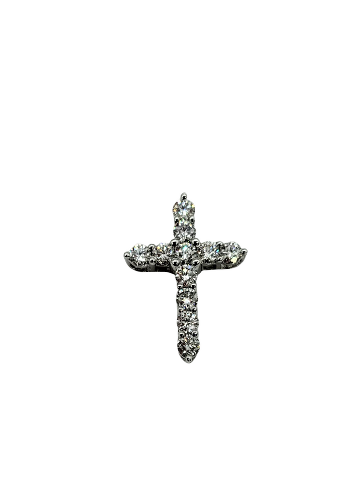 Diamond Cross Pendant clear