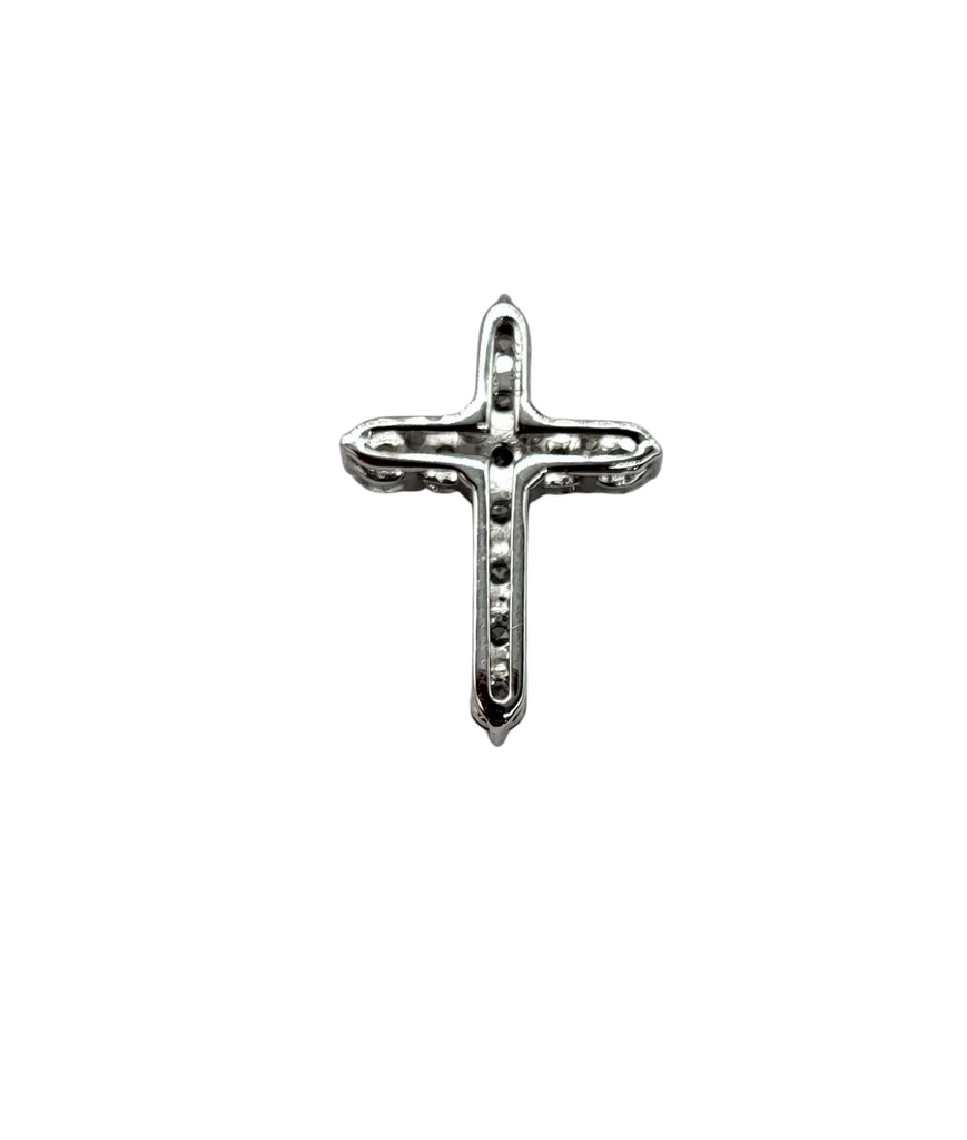 Diamond Cross Pendant back