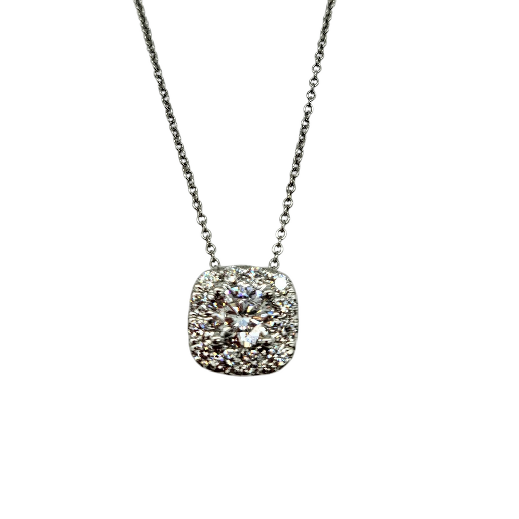 1.25 Carat Total Weight Lab Diamond Pendant blurry