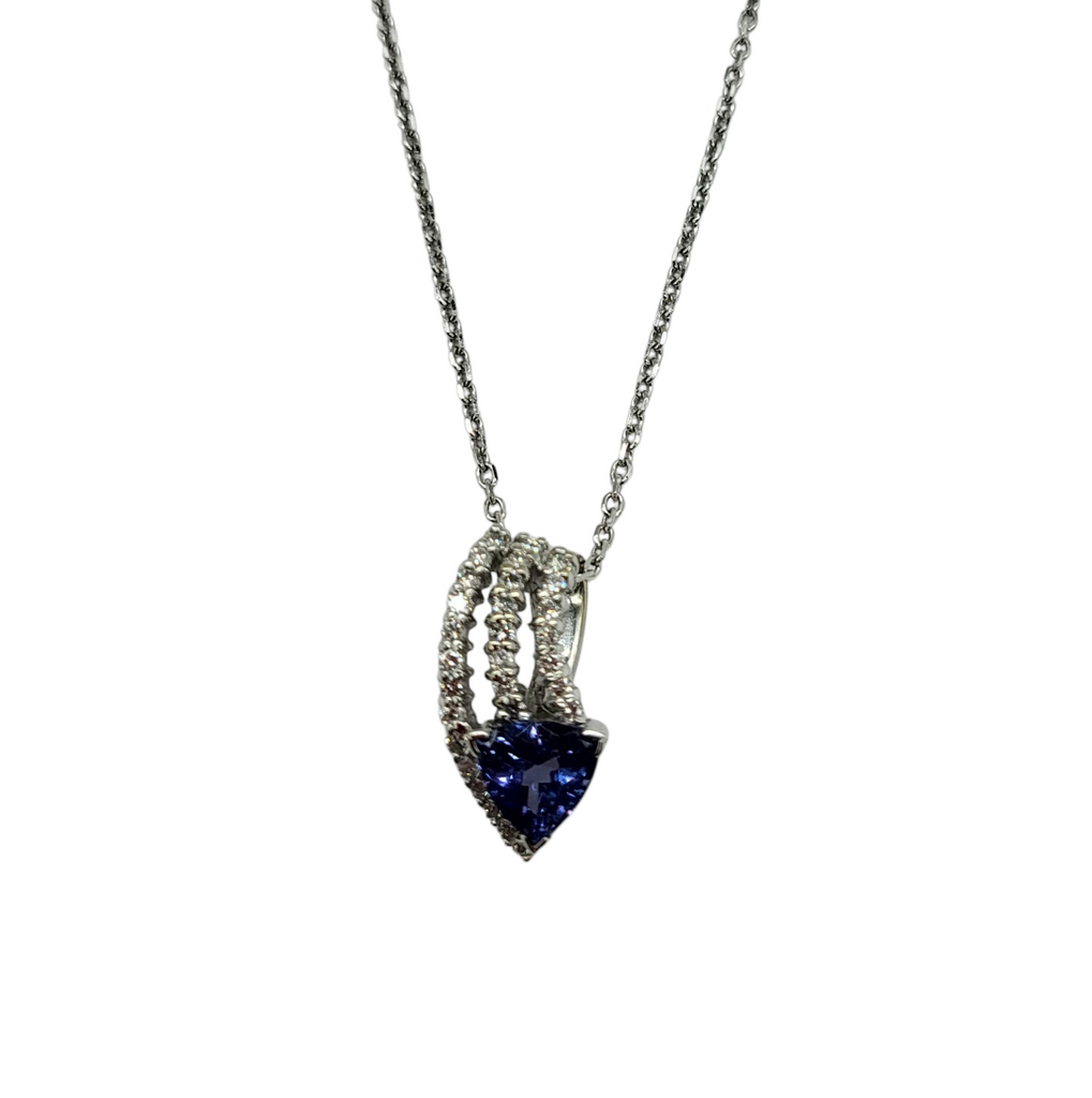 Tanzanite and Diamond Pendant