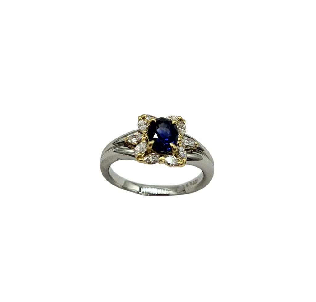 Sapphire and Diamond Ring