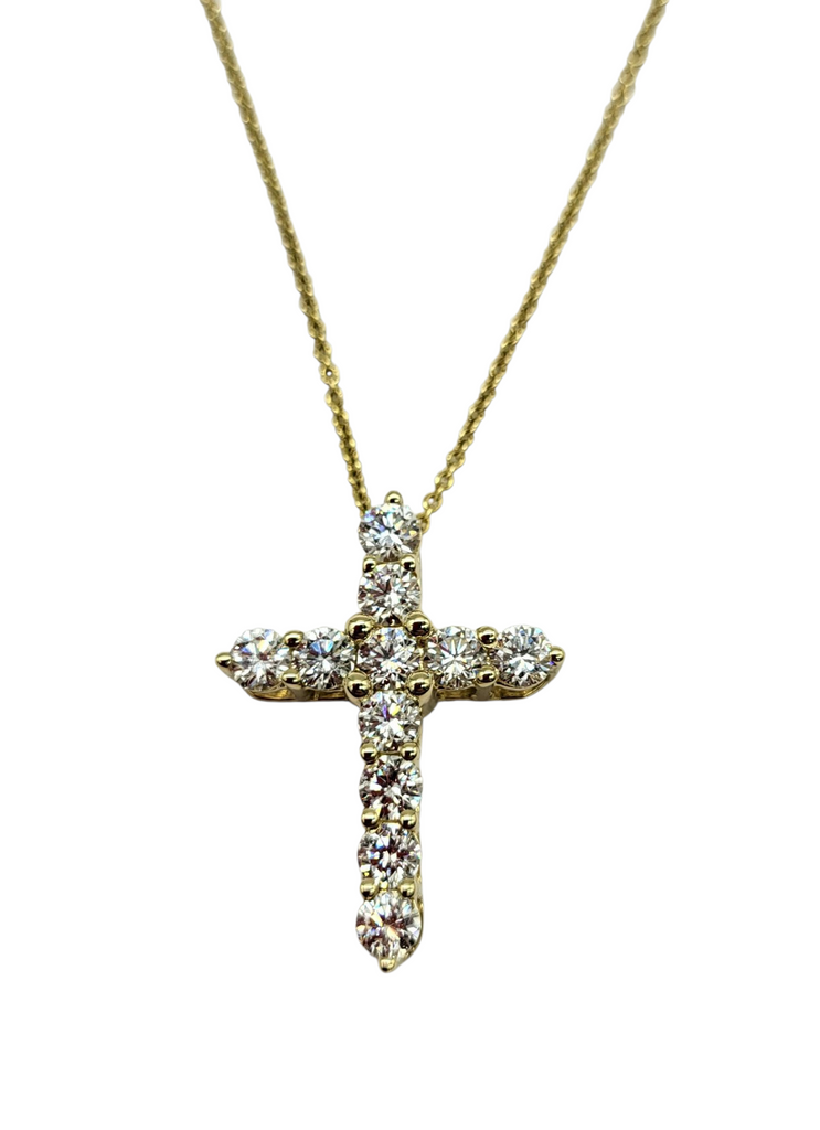 1 Carat Total Weight Lab Grown Diamond Cross Pendant