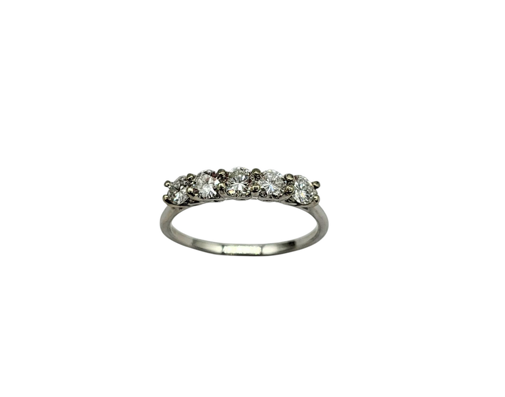 5 Inline Natural Diamond Ring