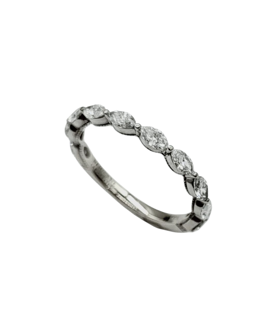 Diamond ring with a white background