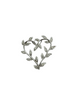 14K White Gold 1/3CTW Diamond Leaves & Vine Heart Pendant