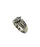 14K White Gold 1.5CTW Diamond Marquise 3-Row Channel Cathedral Ring