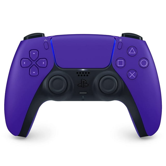 Front view of Sony PS5 DualSense Wireless Controller in Galactic Purple