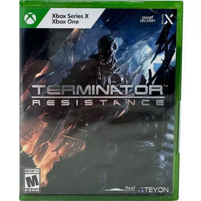 Cover art of Terminator Resistance Xbox One and Xbox Series X game case