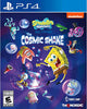 Game cover for 'SpongeBob SquarePants: The Cosmic Shake' on PS4 with colorful characters and a purple background.