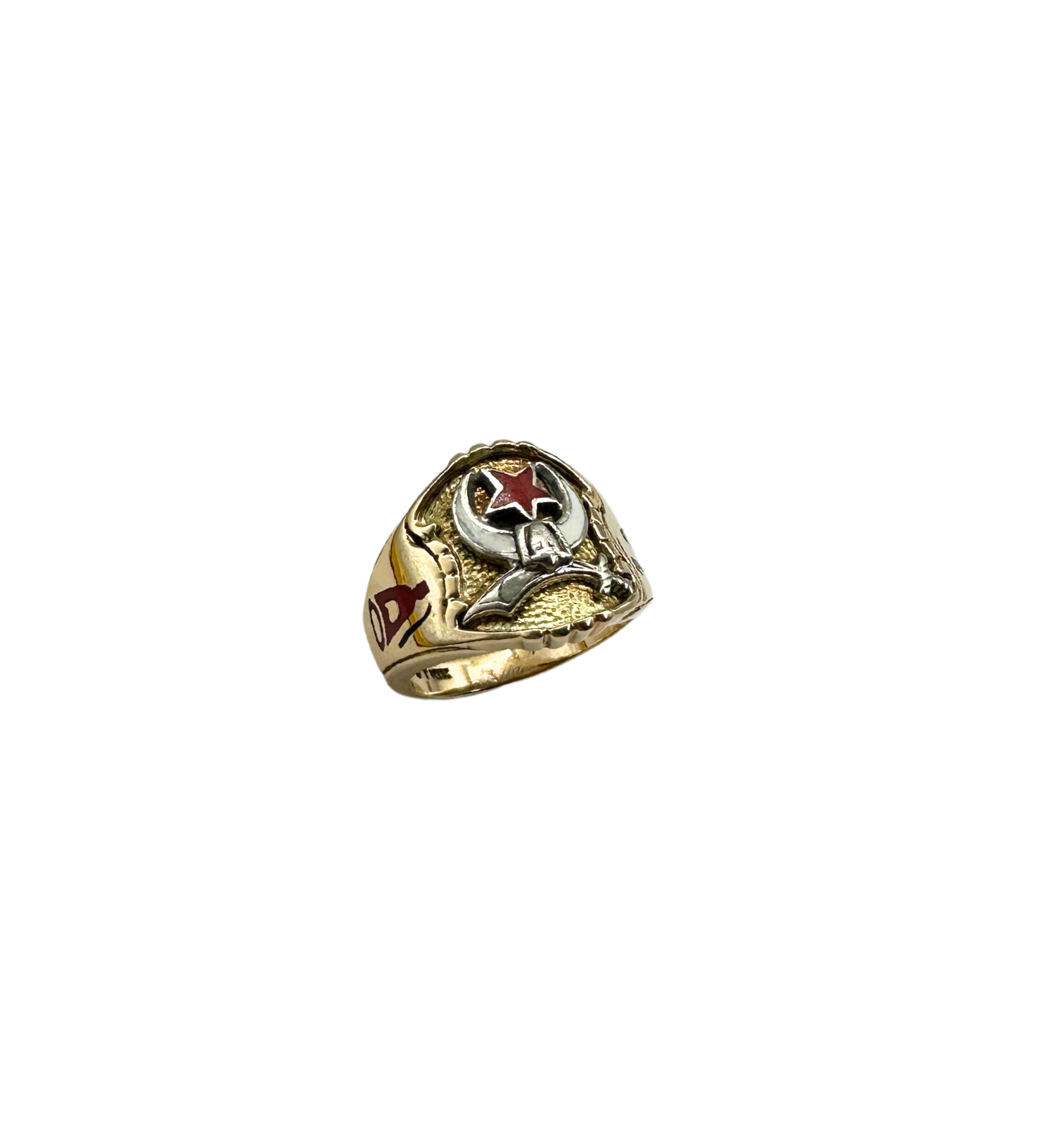 10k Yellow and White Gold Shriners Freemason Ring – Dick's Pawn Superstore