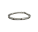 14k White Gold 2CTW Diamond Channel Open Bar Link Bracelet Silver bracelet with small diamonds on a white background