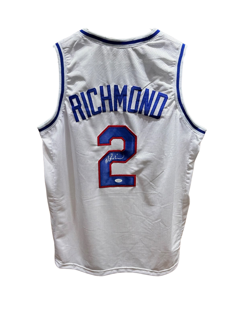 White basketball jersey with 'Richmond' and number '2' on a white background