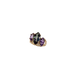 Ring with purple gemstones on a white background
