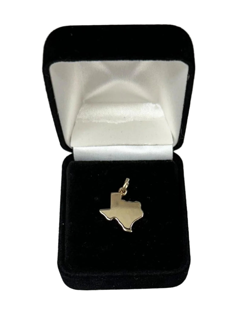 14K Yellow Gold Texas State Pendant  2.5 Grams