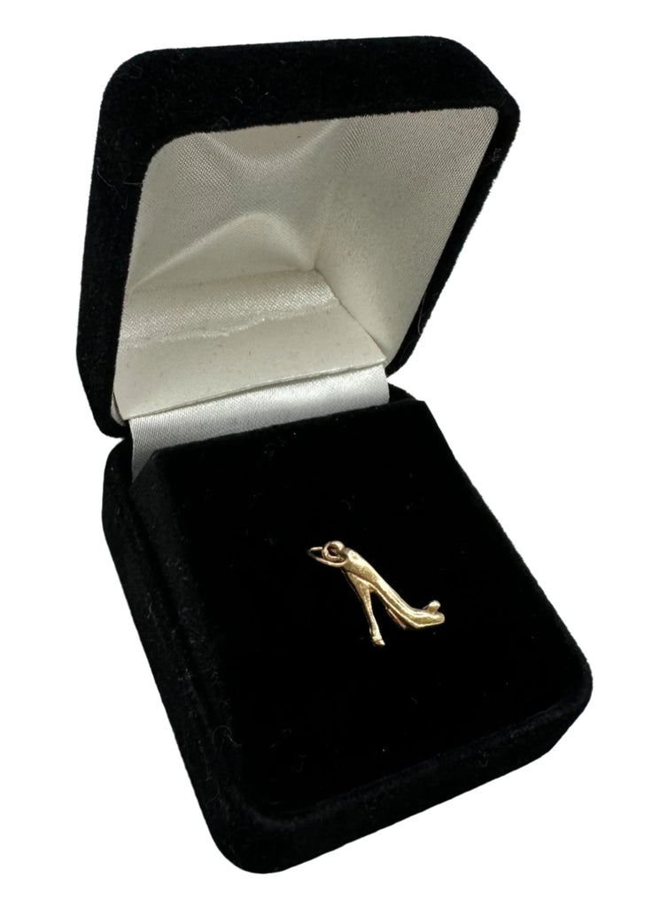 Stiletto Heel Charm Pendant  14K Yellow Gold, 1.1 Grams