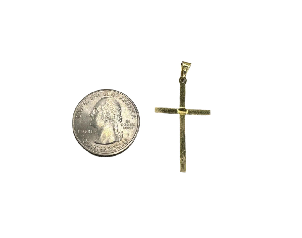 14K Yellow Gold Cross Pendant  .5 Grams