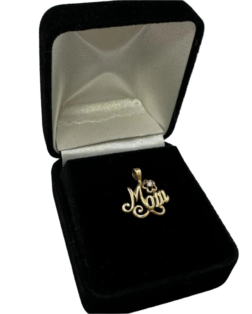 Mom Charm Pendant  10K Yellow Gold, .6 Grams