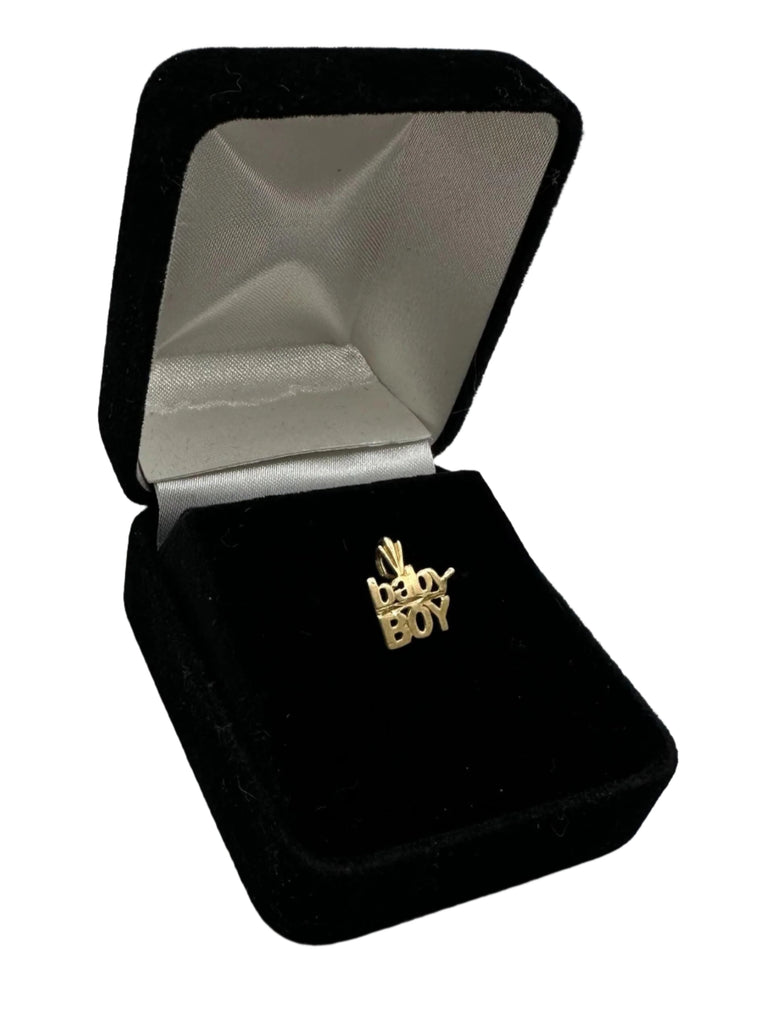 14k Yellow Gold "Baby Boy" Pendant  .4 Grams