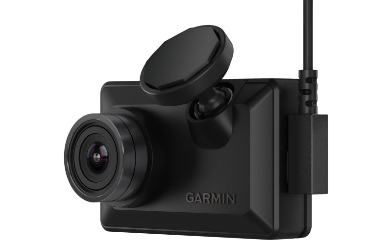 Garmin Dash Cam X310 in compact black housing with wide-angle lens, designed for windshield mounting and HD road recording.