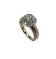 14K White/Rose Gold 1CTW Diamond Halo Engagement Ring