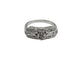 Vintage 14K White Gold 2/3CTW Diamond Princess Ring